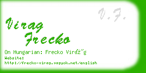virag frecko business card